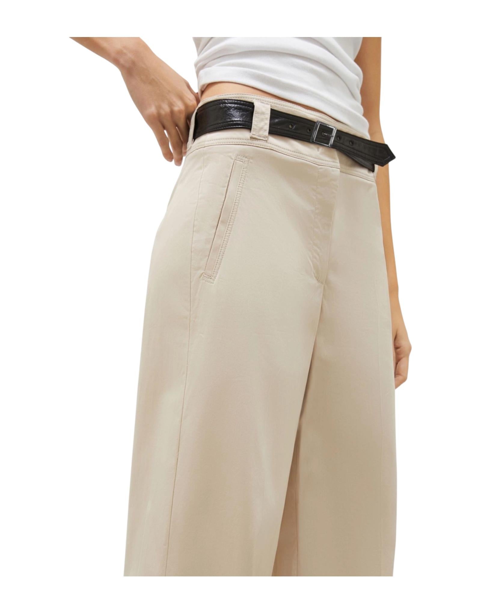 Pantalone Soraia in raso stretch sabbia SORAIA 002 MARELLA 