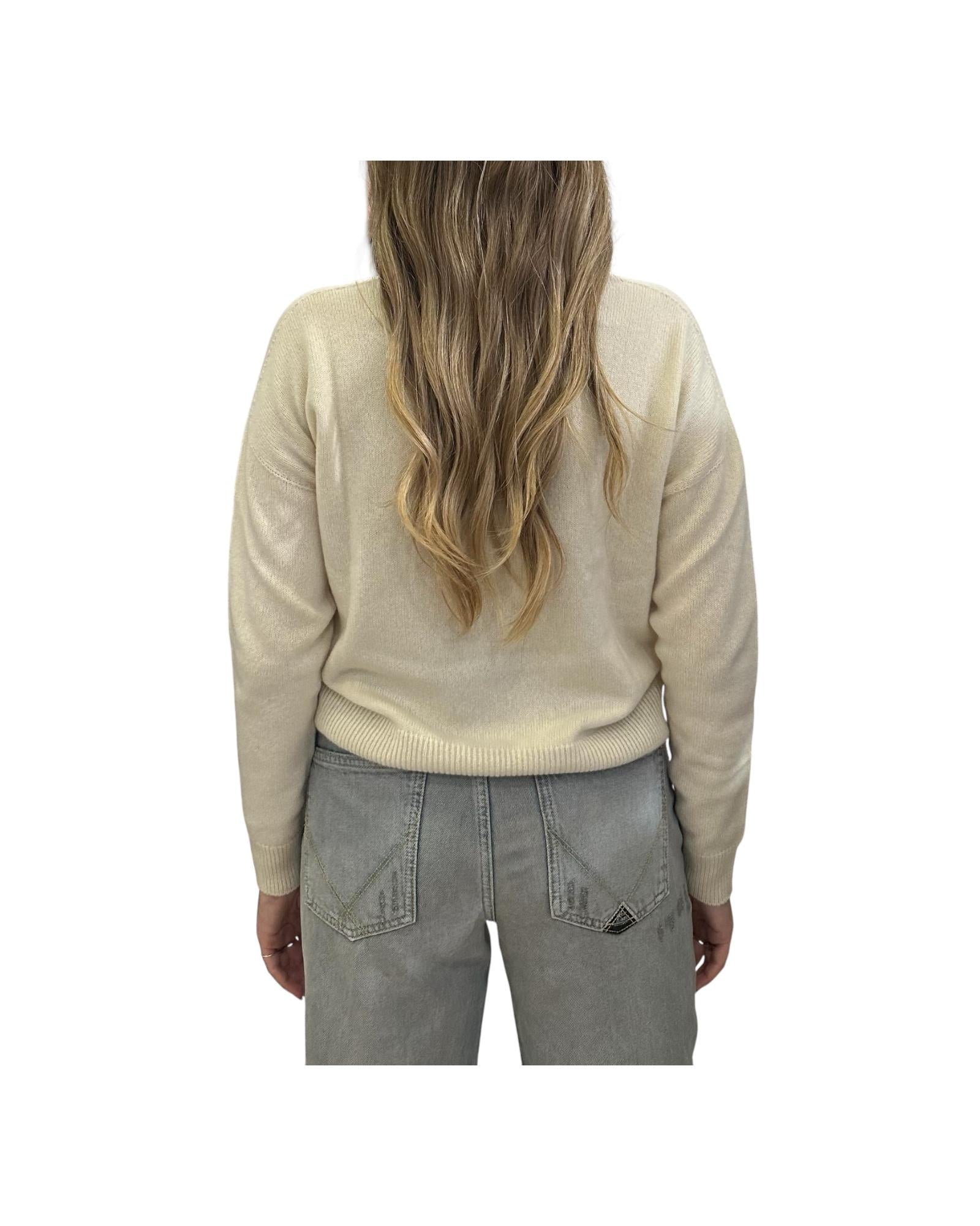 Maglia in cashmere Crema 85880 101 RETOIS 