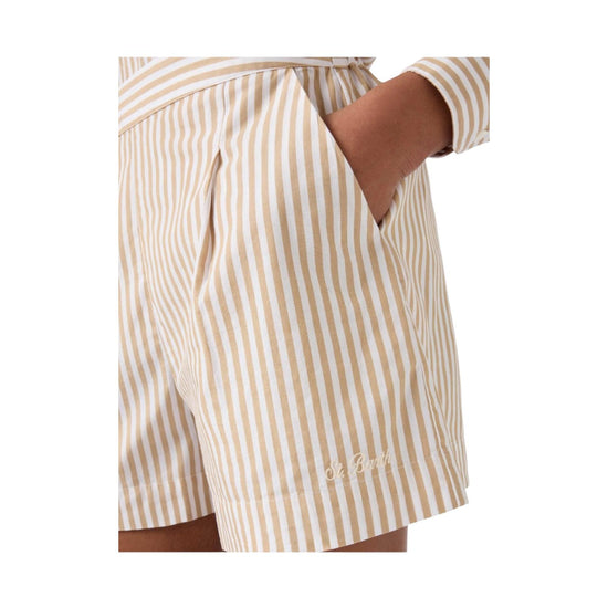 Short a righe Beige AMN0001 00724L MC2 SAINT BARTH 