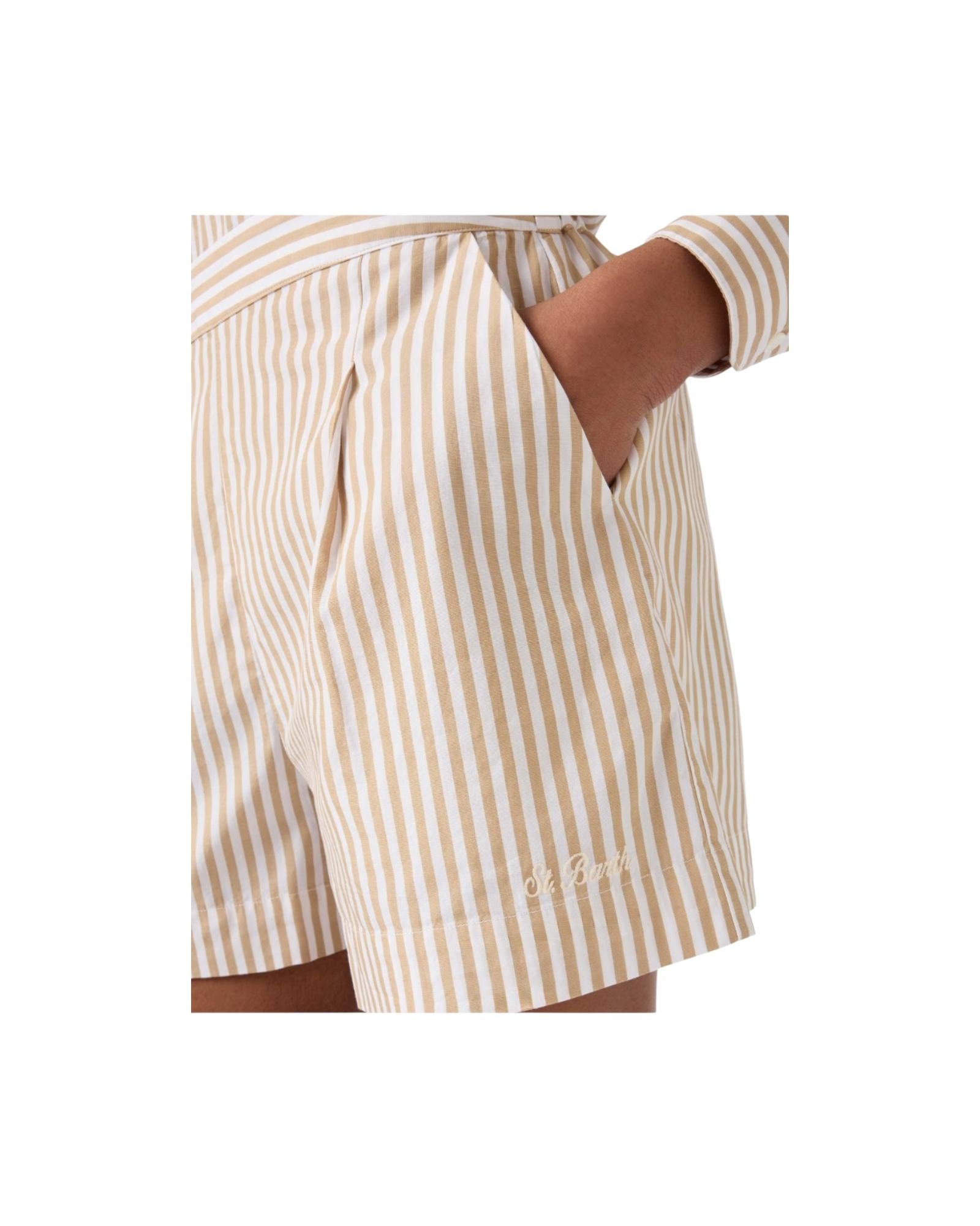 Short a righe Beige AMN0001 00724L MC2 SAINT BARTH 