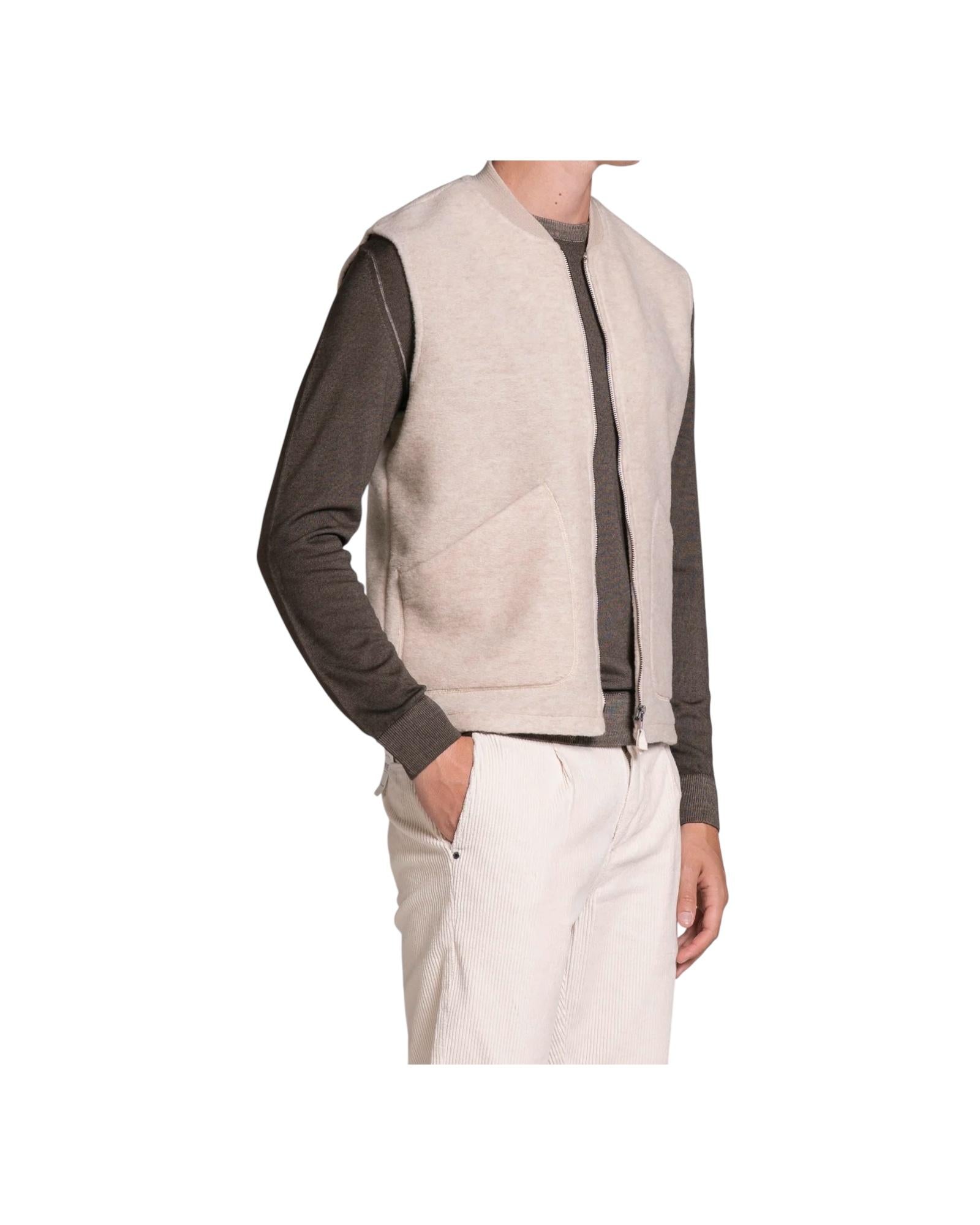 Gilet Terry Ecru TERRY MWBC56 IMPURE 