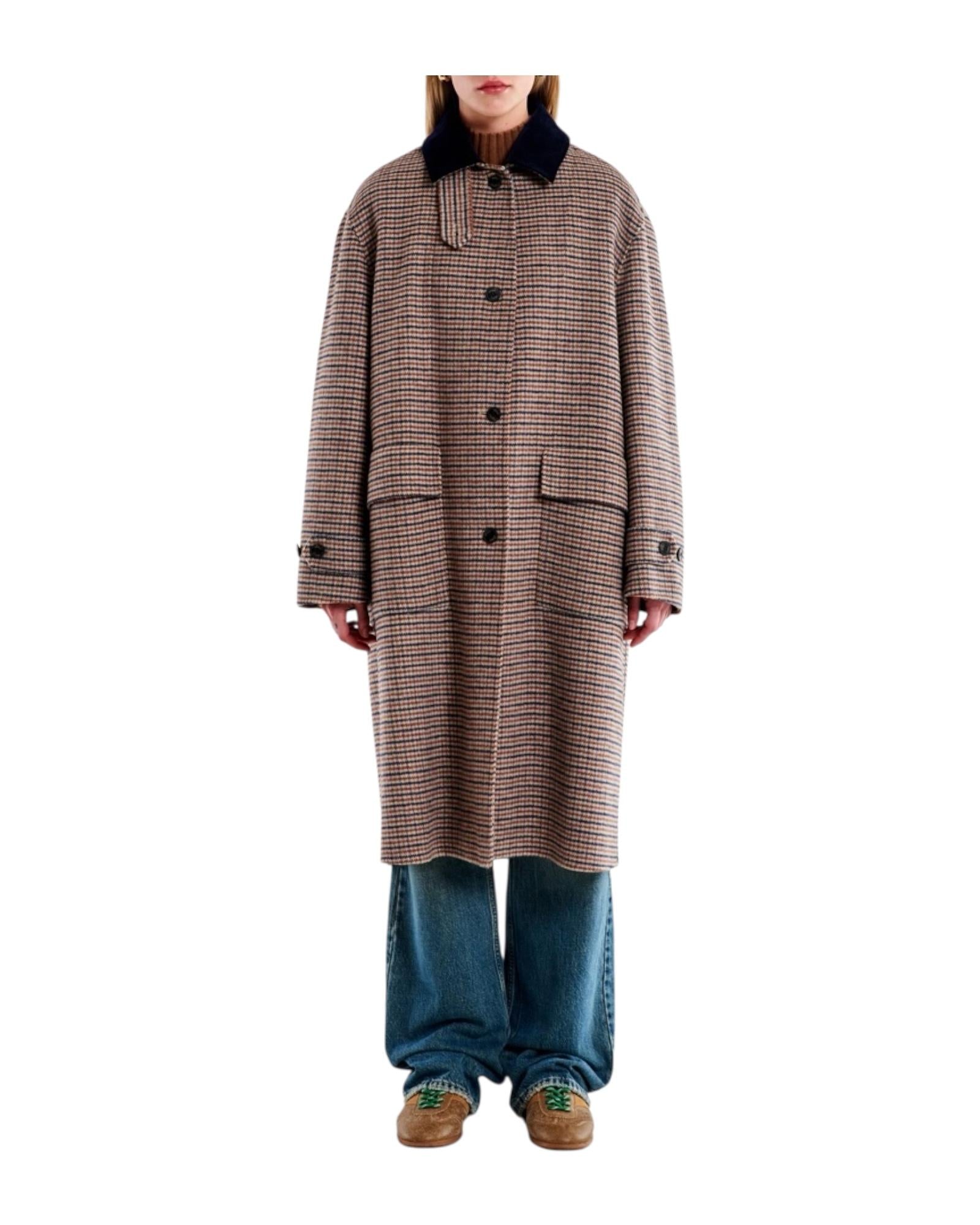 Cappotto a quadri Moro TF0017 MORO VICOLO 