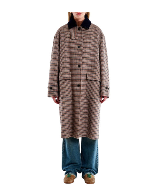 Cappotto a quadri Moro TF0017 MORO VICOLO 