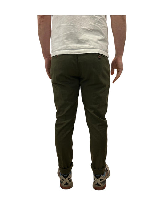Pantalone Bristol misto lino Army 019 BRISTOL MISTO LINO OLD ARMY MODFITTERS 