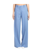 Denim palazzo pants