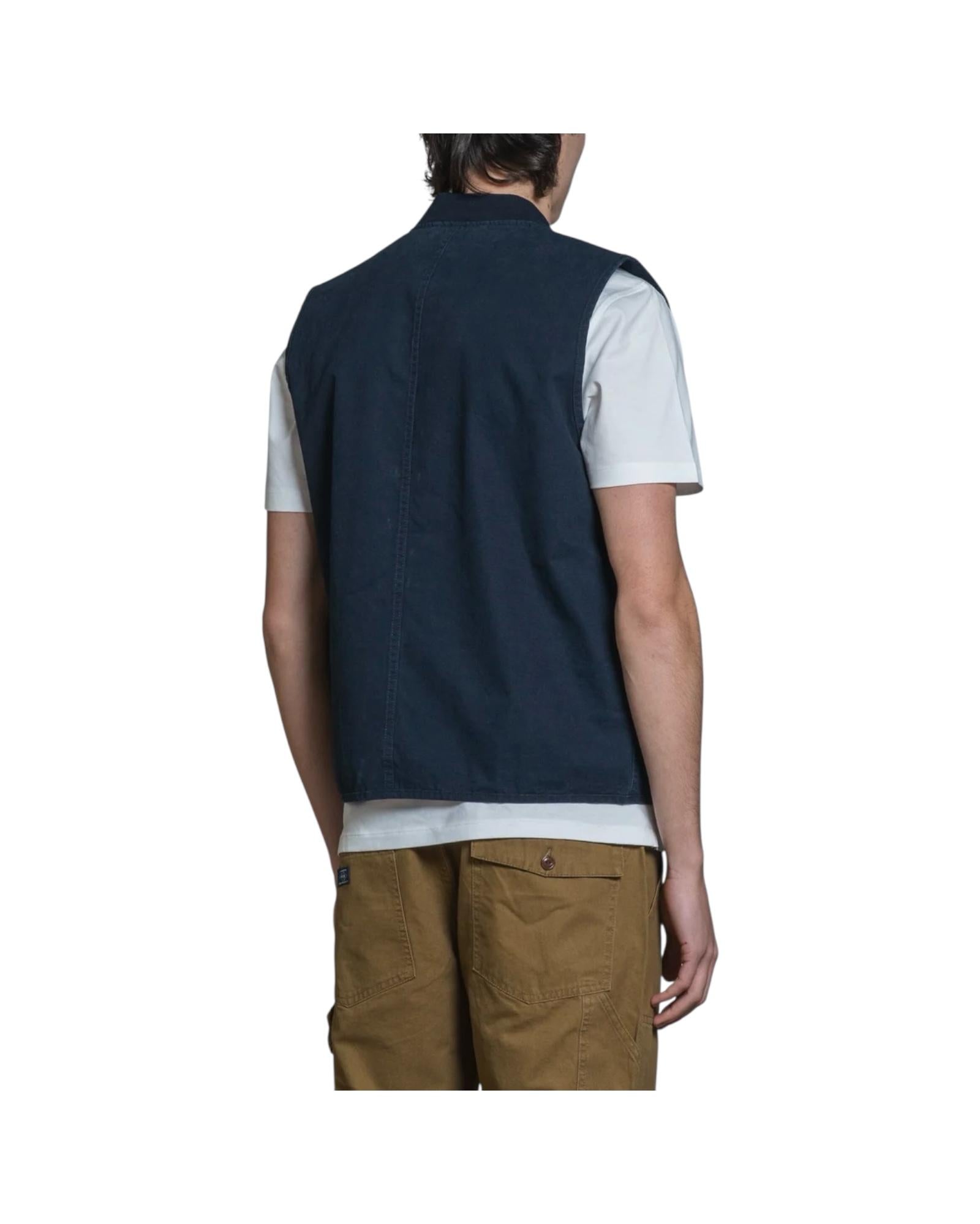 Gilet in cotone Wah Navy TERRY SLBC01 IMPURE 