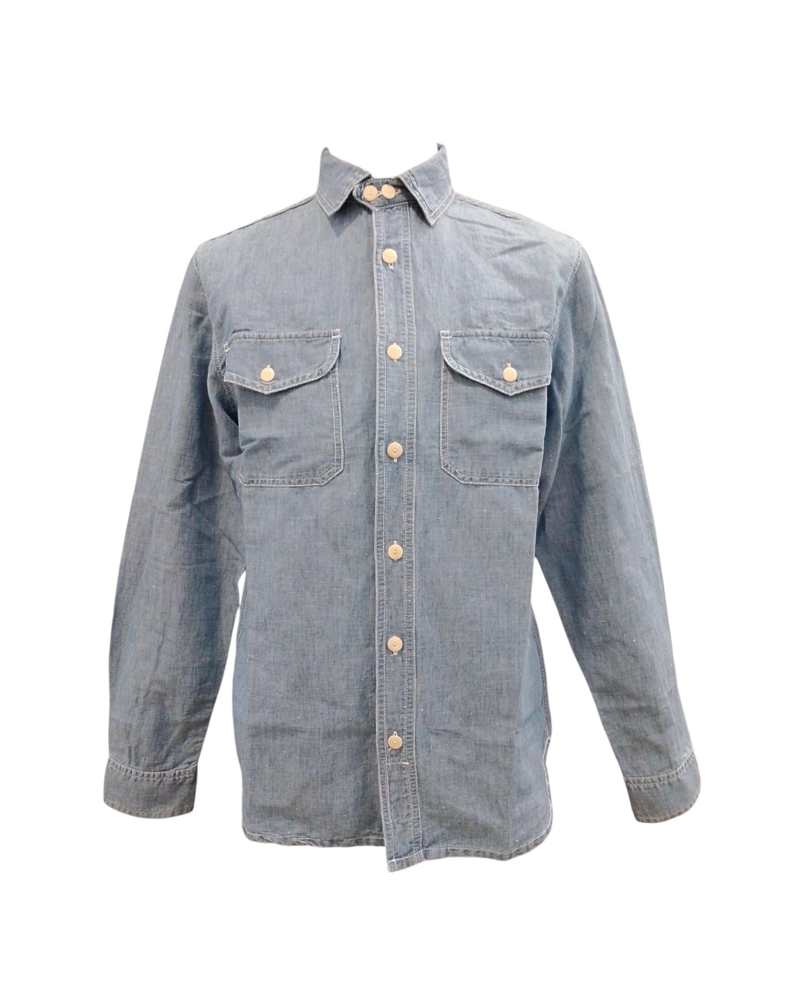 CHESAPEAKE'S HEMP CHAMBRAY SHIRT CPOBLEACH