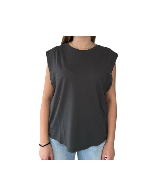 T-Shirt Lily in cotone grey LILY COTONE GREY CHS 