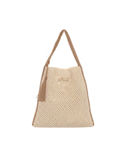 Tote bag in rafia Beige