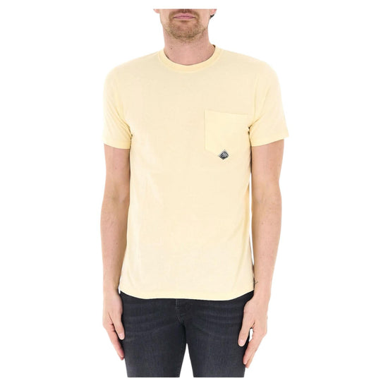 T-Shirt pocket in jersey Light yellow RRU634CA160111 C0162 ROY ROGER'S 