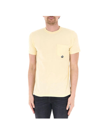 T-Shirt pocket in jersey Light yellow RRU634CA160111 C0162 ROY ROGER'S 