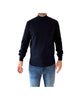Maglione collo alto misto lana e cashmere Blu