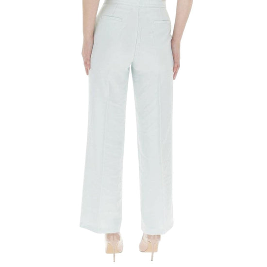 Pantalone palazzo in viscosa, verde acqua. TD0074 ACQUA VICOLO 