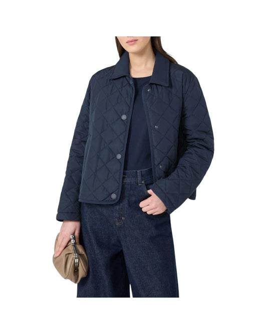 Giacca corta imbottita in tessuto antigoccia Blu GELO 016 MAX MARA WEEKEND 