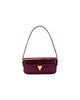 Borsa Pencil Crocco Effect Bordeaux