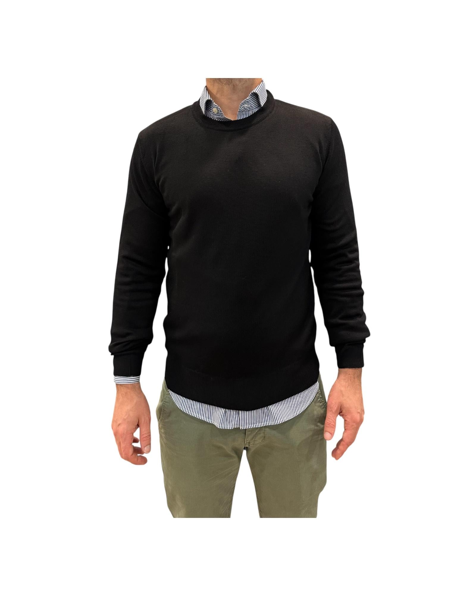 Maglia girocollo Nero 12200 121 RETOIS 