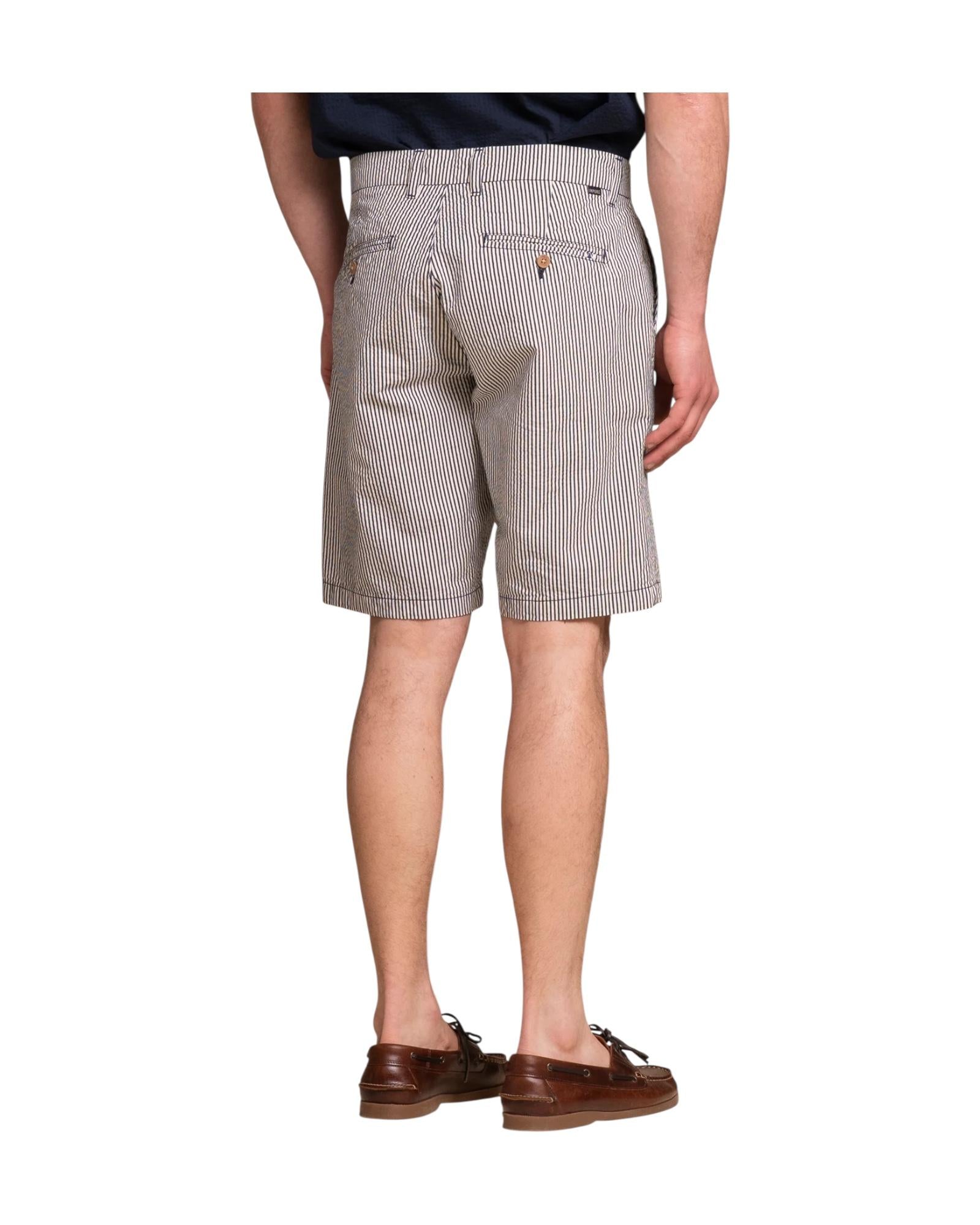 Bermuda Rey a righe bianco blu REY SRKC63 IMPURE 