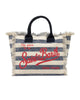 Vanity a righe Bianco Blu