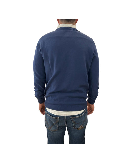Maglia in cotone a nido d'ape Denim GIROCOLLO NIDO DAPE DENIM RE.VI.VAL 