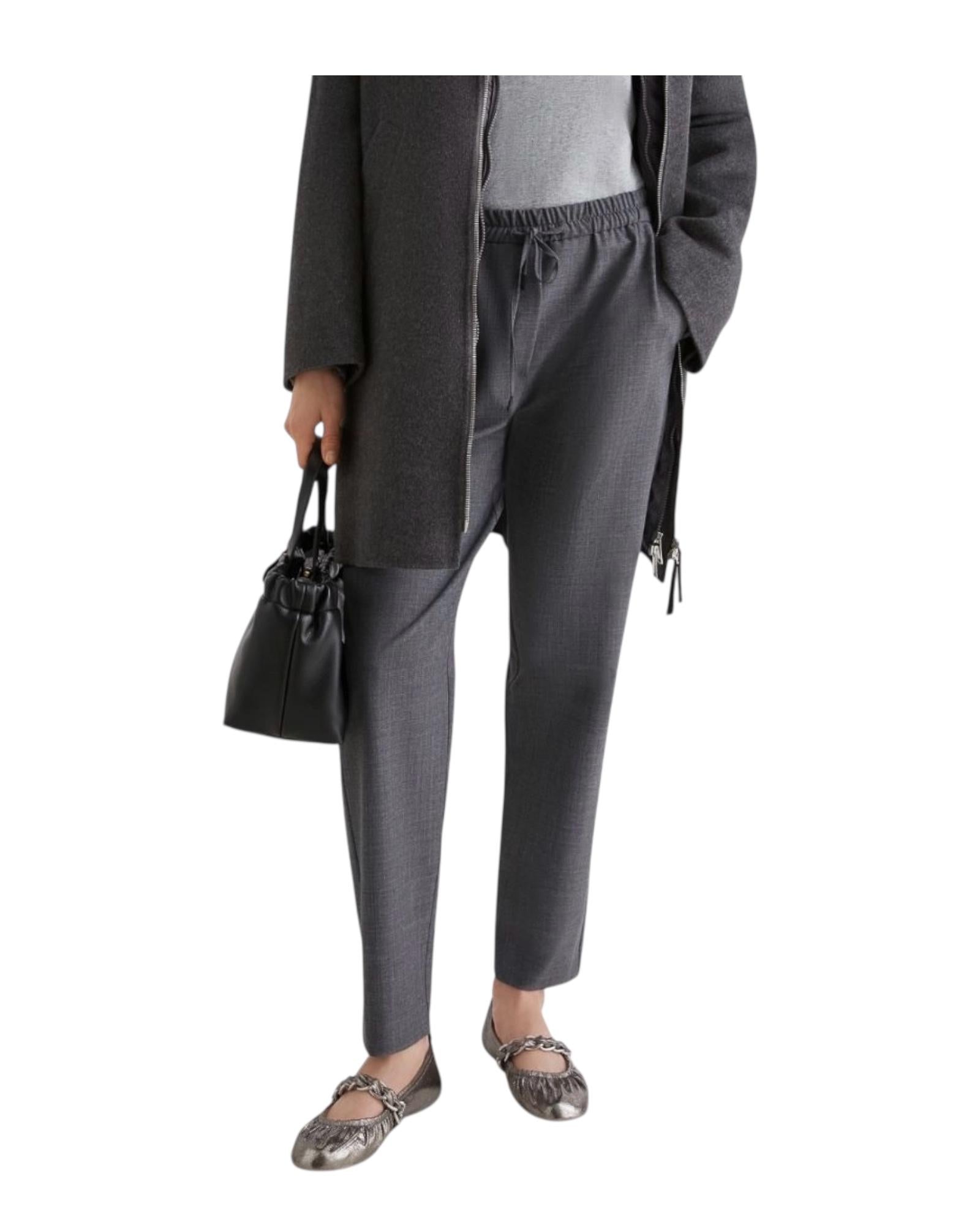 Pantalone slim fit in misto lana Grigio BRUNO 002 MARELLA 