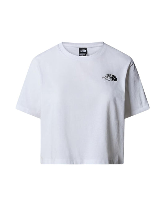 T-shirt Crop Simple Dome White NF0A87U4 WHITE THE NORTH FACE 