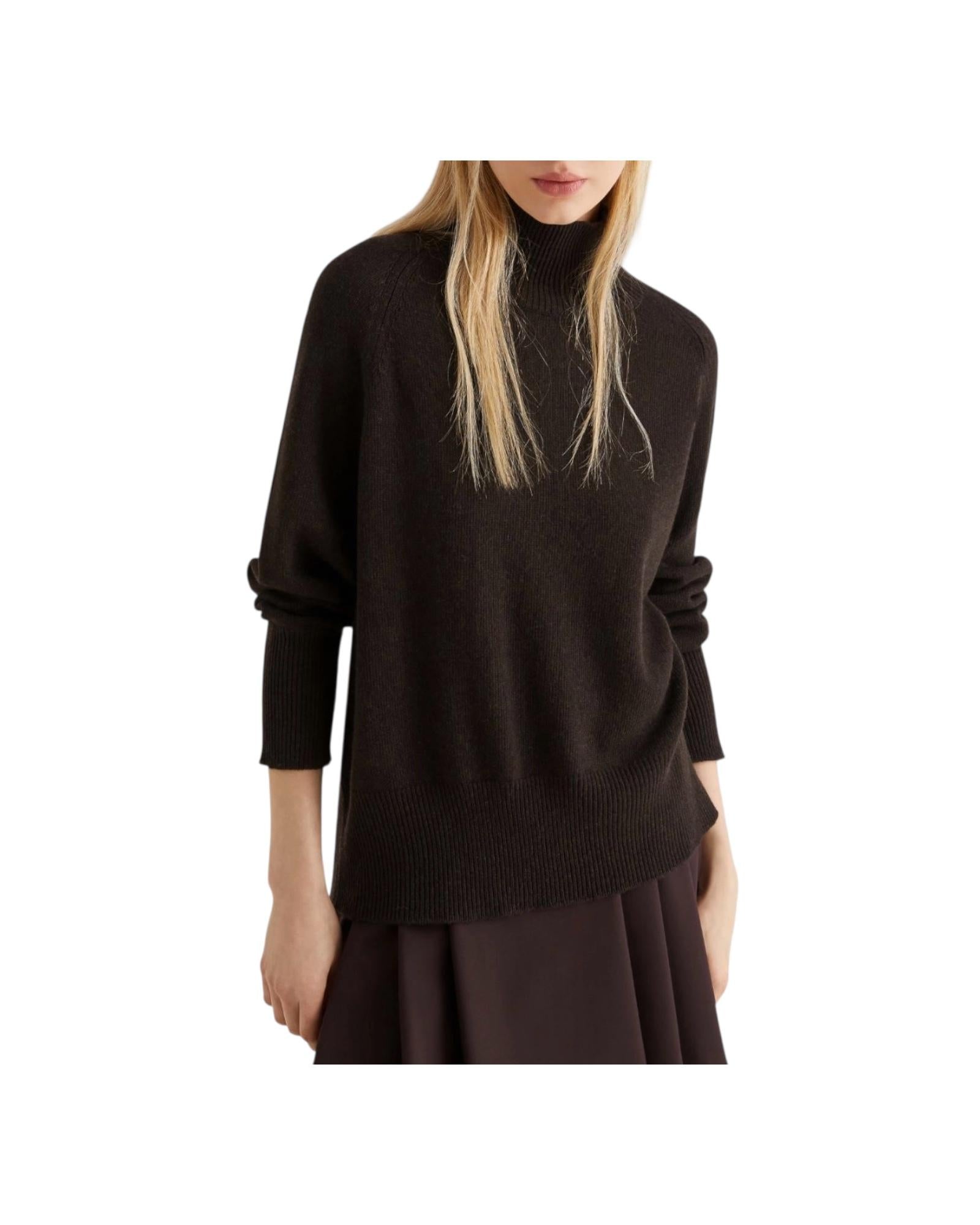 Maglia over in lana e cashmere Marrone ISMAELE 007 MARELLA 