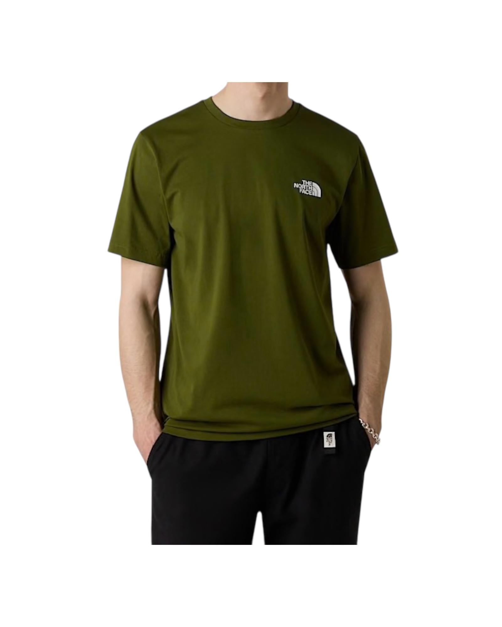 T-shirt Simple Dome Woodland green NF0A87NG WOODLAND GREEN THE NORTH FACE