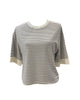 T-Shirt Rigata BIanco Blu