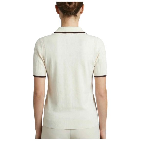 Polo in maglia Beige EVO0001 00253L MC2 SAINT BARTH 