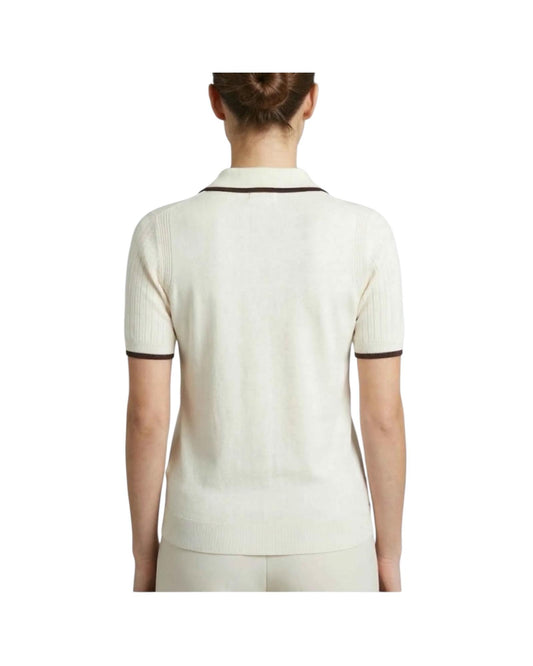 Polo in maglia Beige EVO0001 00253L MC2 SAINT BARTH 