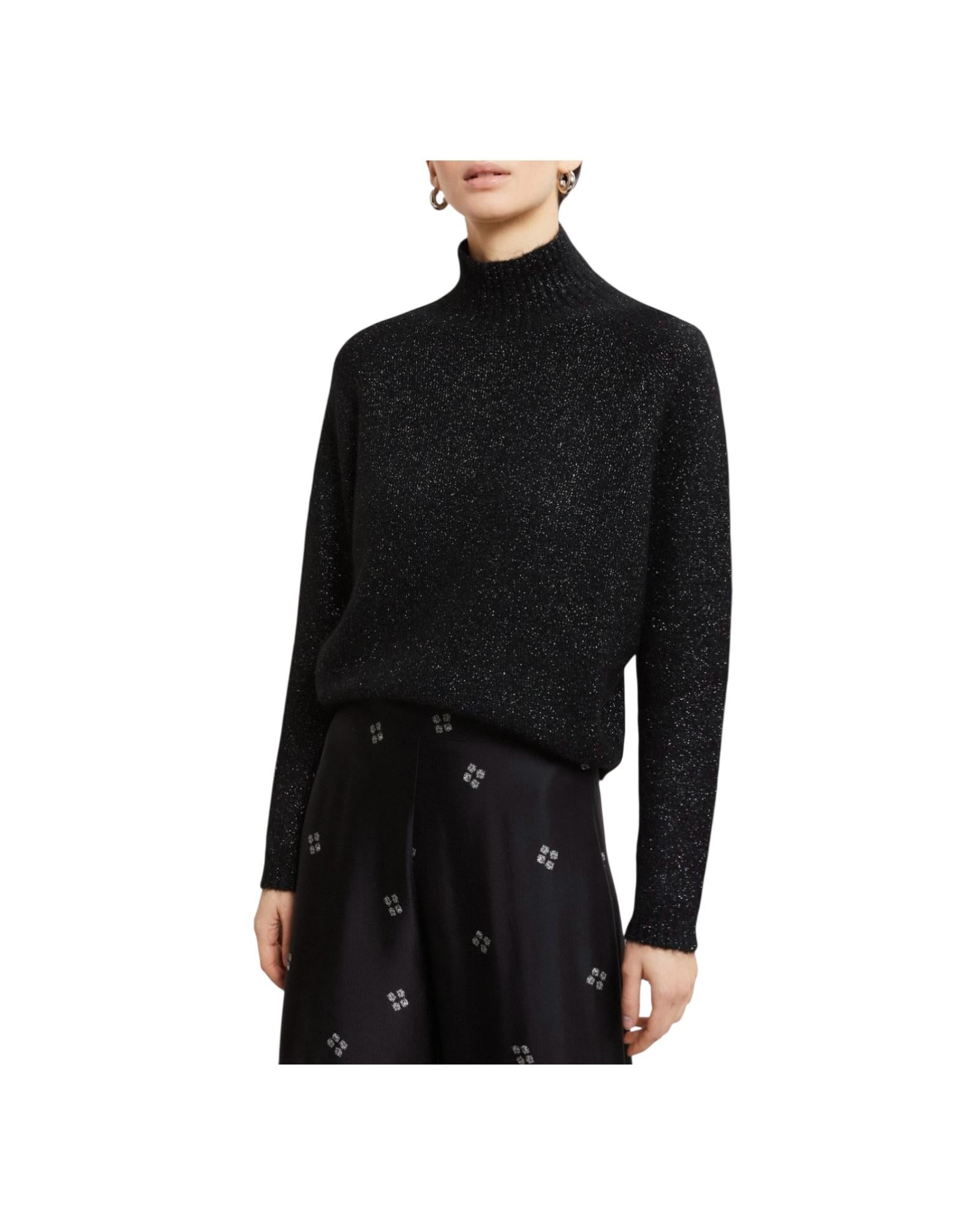 Maglione in misto lana con finitura lurex Nero MAG DK9271 NERO OTTOD'AME