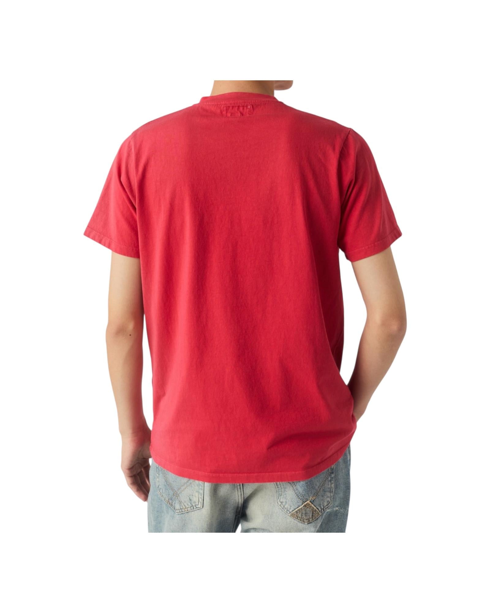 T-shirt pockett in jersey di cotone, coral. RRU90048CA160111 C0077 ROY ROGER'S