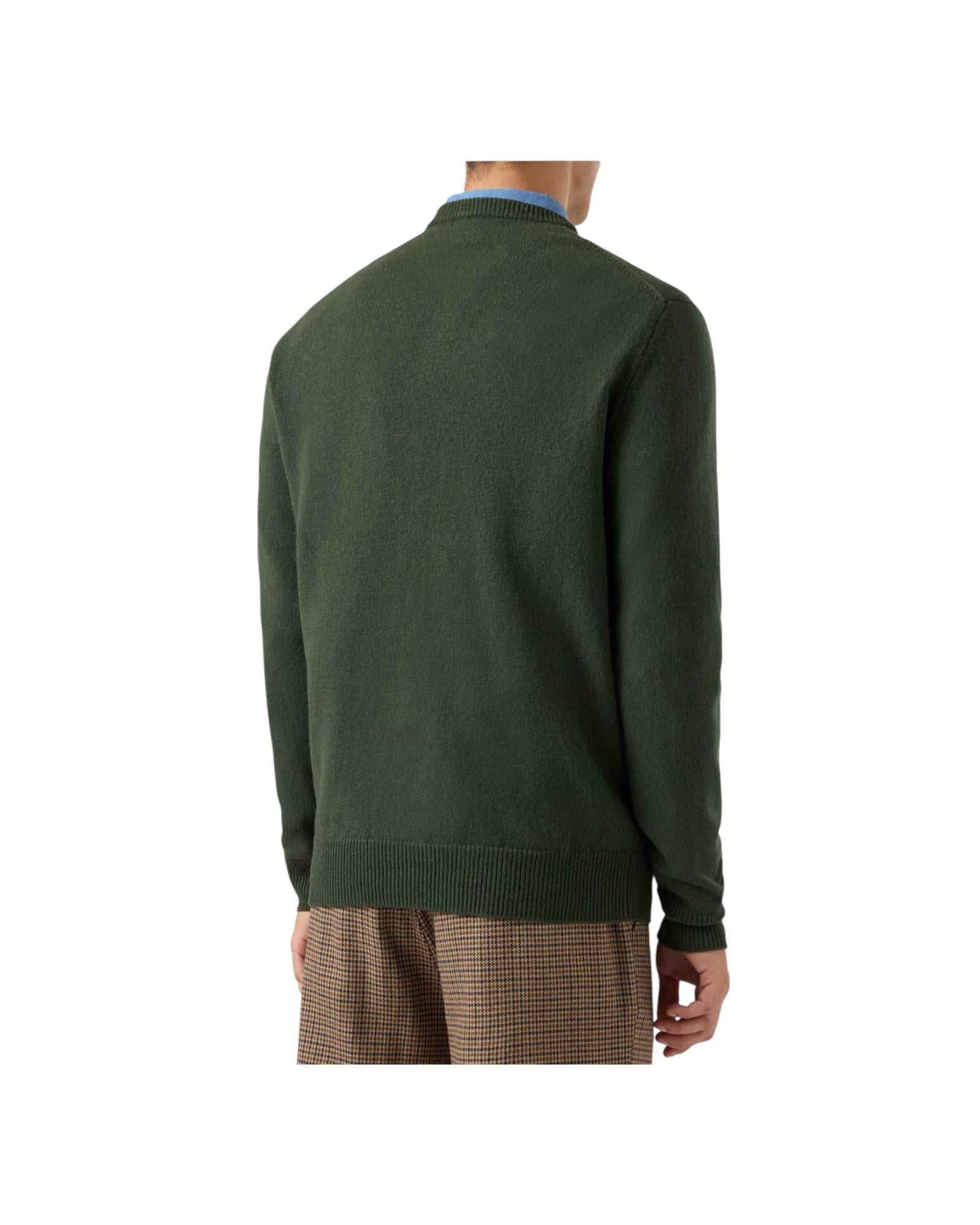 Maglione Regent in lambswool Military REGE011 00011I MC2 SAINT BARTH 