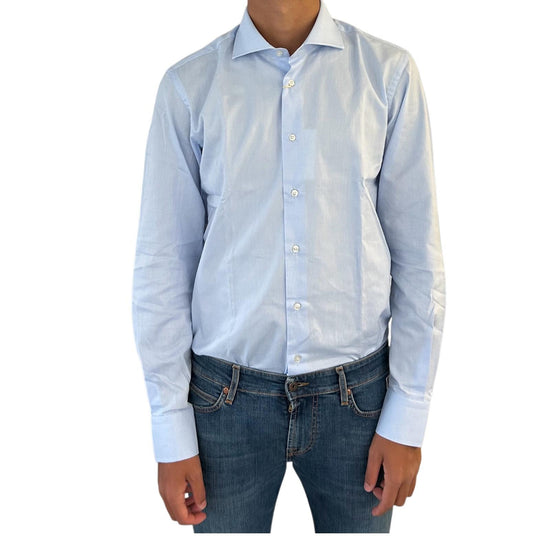 Camicia Uomo in cotone armaturato Celeste 2798SS35TS0209 003 MONTESANTO 