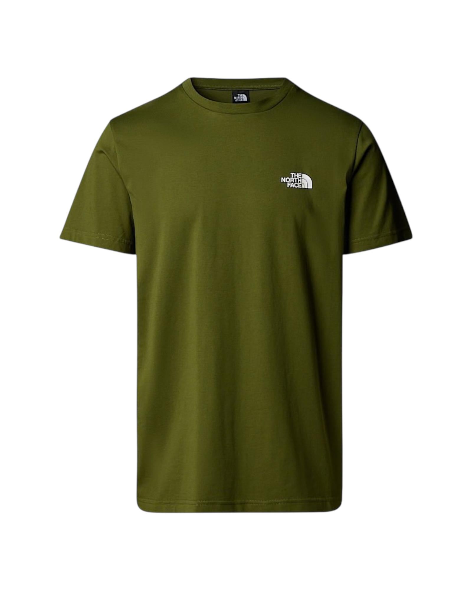 T-shirt Simple Dome Woodland green NF0A87NG WOODLAND GREEN THE NORTH FACE 