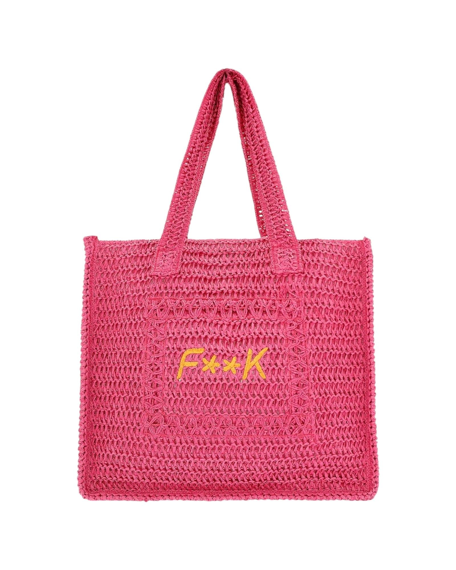 Tote Summer Bag Donna Fucsia A055FX FUXIA F**K