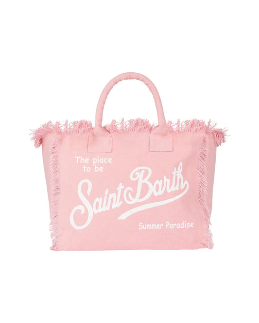 Borsa Vanity in canvas di cotone Pink VANI001 00135L MC2 SAINT BARTH 