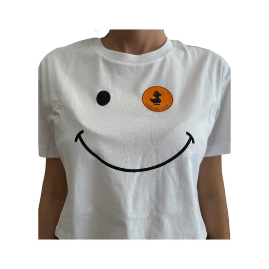 T-shirt crop Gilma bianco GILMA 00000 SAVE THE DUCK 