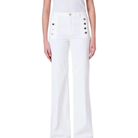 Jeans Giudith con bottoni Bianco DD5144 NATURALE VICOLO 