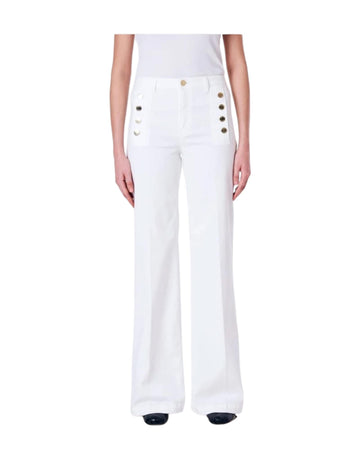 Jeans Giudith con bottoni Bianco DD5144 NATURALE VICOLO 