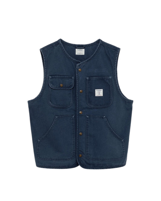 Gilet in canvas Blue RRW004CN070111 C0374 ROY ROGER'S 