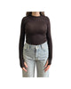 Maglia mancia lunga Marrone