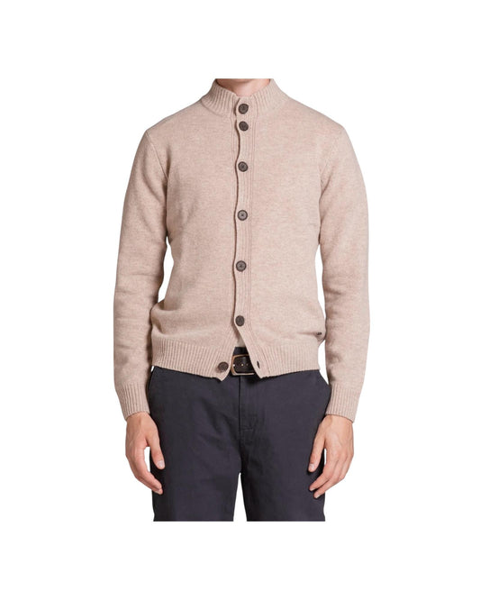 Cardigan Chase in lana Beige CHASE WN8C92 IMPURE 