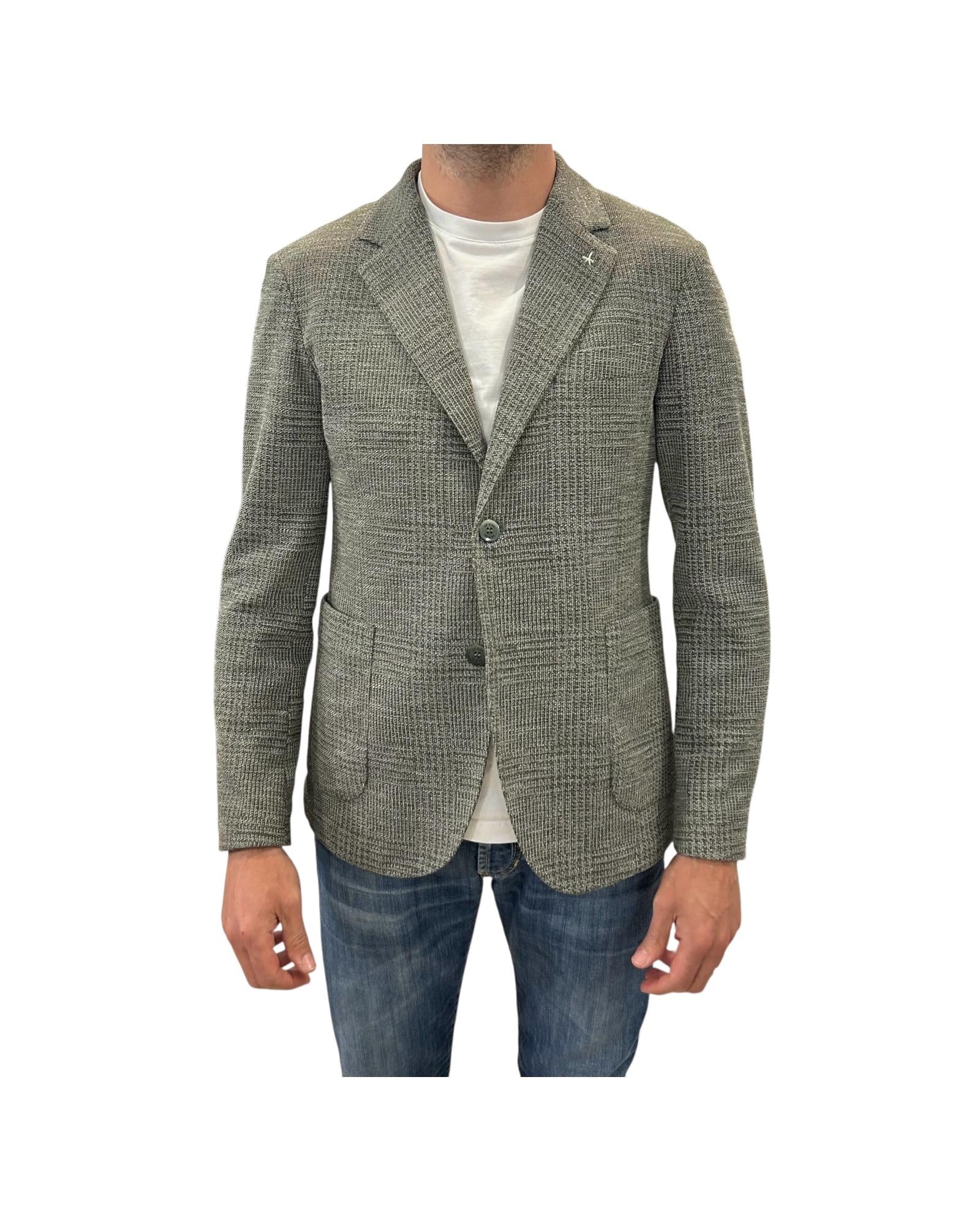 Giacca ALAN Check verde A322ALAN60TF534 870 AT.P.CO 