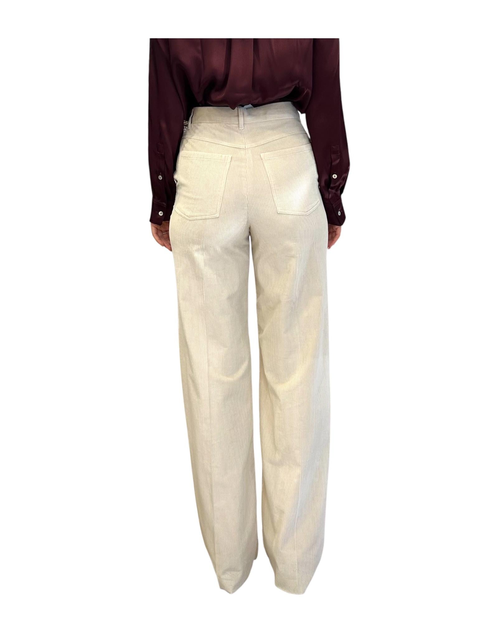 Pantalone in velluto Panna SUSINA 001 MARELLA 