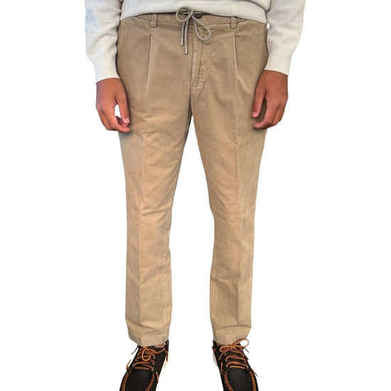 Pantalone in fustagno con coulisse Dusty Sand AU26W32PA PA1546 DUSTY SAND Alley docks 