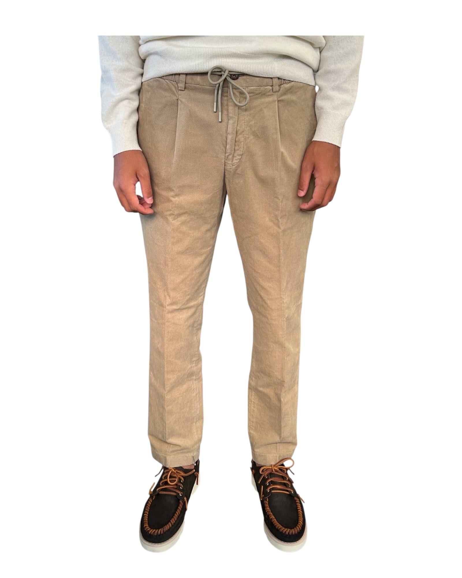 Pantalone in fustagno con coulisse Dusty Sand AU26W32PA PA1546 DUSTY SAND Alley docks 