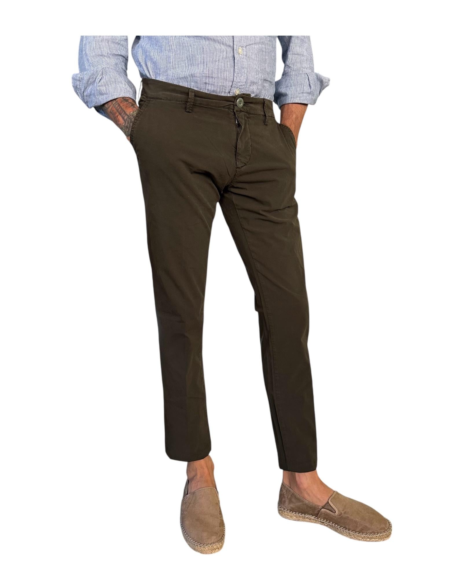 Pantalone Soho Popeline Army 002 SOHO POPELINE ARMY MODFITTERS