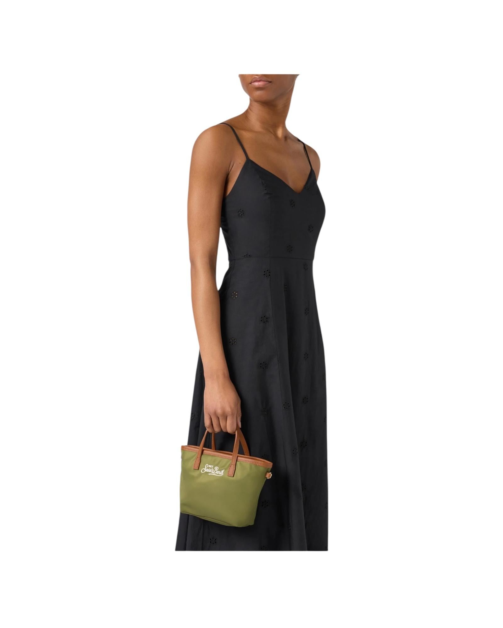 Borsa City Mini in nylon Verde Militare CB0005 00219L MC2 SAINT BARTH 
