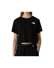 T-shirt Crop Simple Dome Black